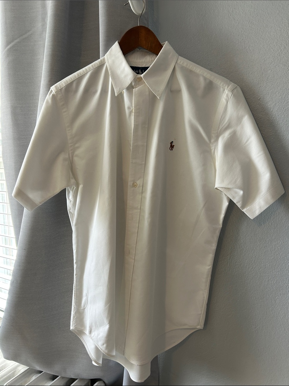 Polo by Ralph Lauren White Short-Sleeve Button-Down Shirt